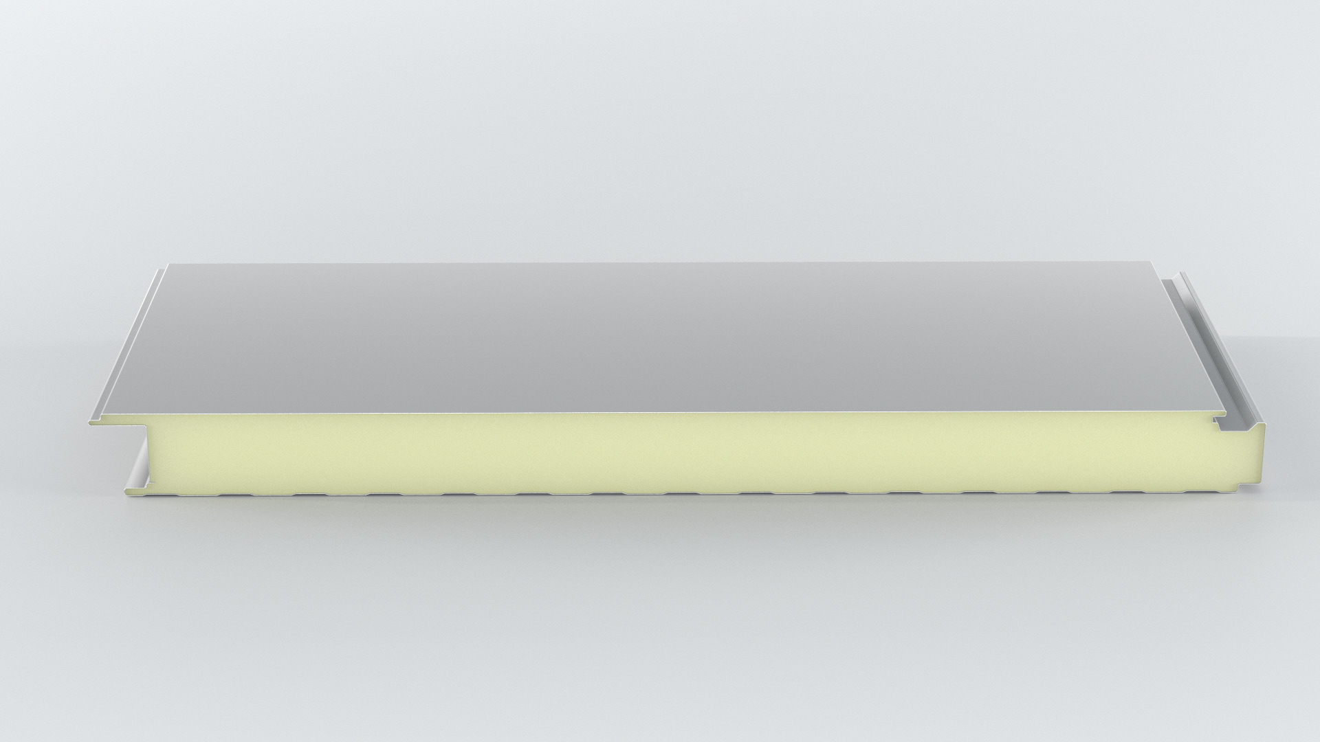 PANEL ZIDNI 40mm PUR 0.5/0.4 RAL9006/9002 sk.spoj 13.5m